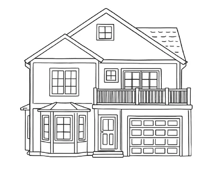 desenhos de casas para colorir e imprimir para imprimir e colorir - imagem 4